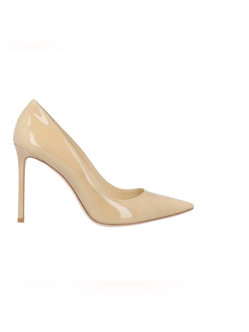 NWOT Jimmy Choo Beige Patent Romy heel - 38